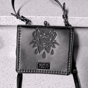 Rare/Sold Out Blackcraft Cult Rose Kisslock Goth Spirits Of The Dead Satchel